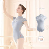 Jane Backless Lace Sleeve Leotard